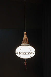 美しい七宝すかし模様が気品ある雪洞型電笠(房付き) DC8534