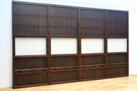 幅720ミリ 平格子で時代の趣きある変わりデザイン格子戸 F8582 在庫4枚