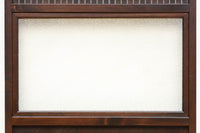 幅720ミリ 平格子で時代の趣きある変わりデザイン格子戸 F8582 在庫4枚