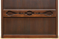 幅720ミリ 平格子で時代の趣きある変わりデザイン格子戸 F8582 在庫4枚