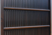 幅720ミリ 平格子で時代の趣きある変わりデザイン格子戸 F8582 在庫4枚