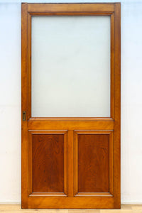 幅878ミリ 大判ガラスで明るく重厚な佇まいのガラス戸 F8587 在庫2枚