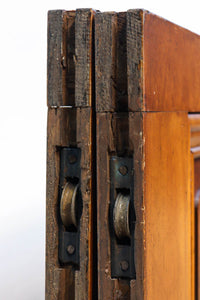 幅878ミリ 大判ガラスで明るく重厚な佇まいのガラス戸 F8587 在庫2枚