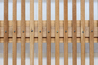 幅927ミリ 帯びガラスが風情ある上質な木地色をした大阪格子戸 F8516 在庫4枚