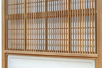 幅927ミリ 帯びガラスが風情ある上質な木地色をした大阪格子戸 F8516 在庫4枚