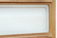 幅927ミリ 帯びガラスが風情ある上質な木地色をした大阪格子戸 F8516 在庫4枚