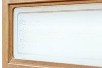 幅927ミリ 帯びガラスが風情ある上質な木地色をした大阪格子戸 F8516 在庫4枚