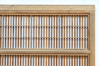 幅927ミリ 帯びガラスが風情ある上質な木地色をした大阪格子戸 F8516 在庫4枚