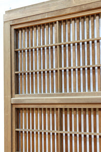 幅927ミリ 帯びガラスが風情ある上質な木地色をした大阪格子戸 F8516 在庫4枚