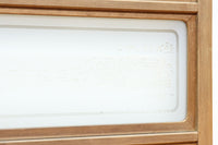 幅927ミリ 帯びガラスが風情ある上質な木地色をした大阪格子戸 F8516 在庫4枚