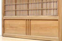 幅927ミリ 帯びガラスが風情ある上質な木地色をした大阪格子戸 F8516 在庫4枚