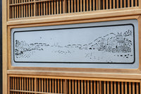 幅927ミリ 帯びガラスが風情ある上質な木地色をした大阪格子戸 F8516 在庫4枚