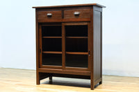 稀少サイズ!!ディスプレイが映えるレトロモダンな高脚ガラスケース BB3151