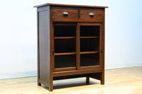 稀少サイズ!!ディスプレイが映えるレトロモダンな高脚ガラスケース BB3151