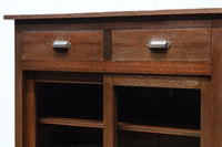 稀少サイズ!!ディスプレイが映えるレトロモダンな高脚ガラスケース BB3151