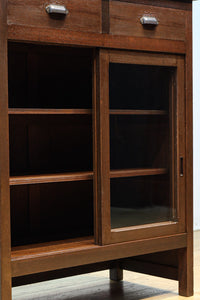 稀少サイズ!!ディスプレイが映えるレトロモダンな高脚ガラスケース BB3151