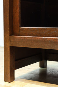 稀少サイズ!!ディスプレイが映えるレトロモダンな高脚ガラスケース BB3151