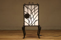 三日月柄が浮かぶ鉄製行灯(あんどん) DC8434