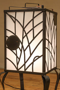 三日月柄が浮かぶ鉄製行灯(あんどん) DC8434