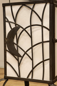 三日月柄が浮かぶ鉄製行灯(あんどん) DC8434