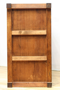 稀少幅1380ミリ自然美ある杢目の落ち着いた横桟造りの収納箪笥 BB3319