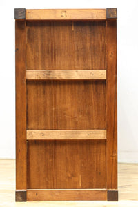 稀少幅1380ミリ自然美ある杢目の落ち着いた横桟造りの収納箪笥 BB3319