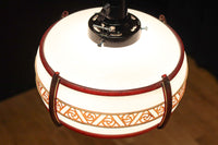 朱セルの帯装飾で昭和レトロな面持ちの電笠 DC8445