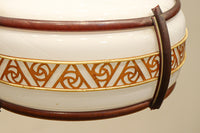 朱セルの帯装飾で昭和レトロな面持ちの電笠 DC8445