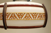 朱セルの帯装飾で昭和レトロな面持ちの電笠 DC8445