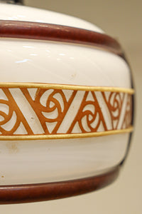 朱セルの帯装飾で昭和レトロな面持ちの電笠 DC8445