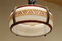 朱セルの帯装飾で昭和レトロな面持ちの電笠 DC8445