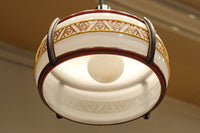 朱セルの帯装飾で昭和レトロな面持ちの電笠 DC8445