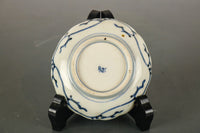 品の良い藍色が美しい蛸唐草模様の豆皿 DB4879 在庫2枚