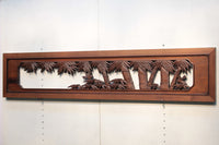 A beautiful and splendid bamboo and sparrow sculpture carpet