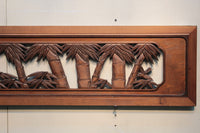 A beautiful and splendid bamboo and sparrow sculpture carpet