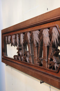 A beautiful and splendid bamboo and sparrow sculpture carpet