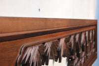 A beautiful and splendid bamboo and sparrow sculpture carpet