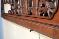 A beautiful and splendid bamboo and sparrow sculpture carpet