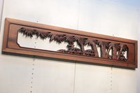 A beautiful and splendid bamboo and sparrow sculpture carpet