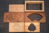 絵巻や香炉などの蓋付きの菓子型 DB7075abc 在庫(a:1 b:0 c:0)個