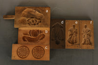 野菜や人物など雅な趣きある角型の菓子型 DB5120a-f 在庫 (a:1 b:1 c:1 d:1 e:0 f:0)個