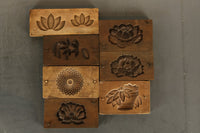 花弁の先まで華やかに彫り込んだ丁寧な作り込みの菓子型 DB5127a-g 在庫(b:1 c:1 d:1 e:1 f:1)個