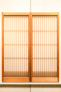 すっきりとした落ち着きのあるスリガラス入り書院 E7261 在庫2枚