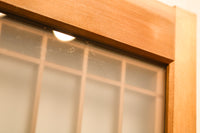 すっきりとした落ち着きのあるスリガラス入り書院 E7261 在庫2枚