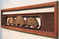 極上!! 四季折々の花木が描かれた扇形の板を並べた風流な欄間 E6085ab 在庫(a:1 b:0)枚