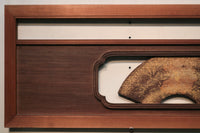 極上!! 四季折々の花木が描かれた扇形の板を並べた風流な欄間 E6085ab 在庫(a:1 b:0)枚