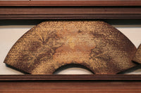 極上!! 四季折々の花木が描かれた扇形の板を並べた風流な欄間 E6085ab 在庫(a:1 b:0)枚