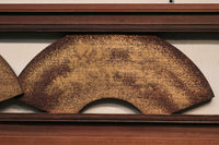 極上!! 四季折々の花木が描かれた扇形の板を並べた風流な欄間 E6085ab 在庫(a:1 b:0)枚