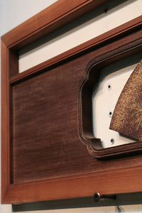 極上!! 四季折々の花木が描かれた扇形の板を並べた風流な欄間 E6085ab 在庫(a:1 b:0)枚