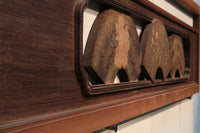 極上!! 四季折々の花木が描かれた扇形の板を並べた風流な欄間 E6085ab 在庫(a:1 b:0)枚